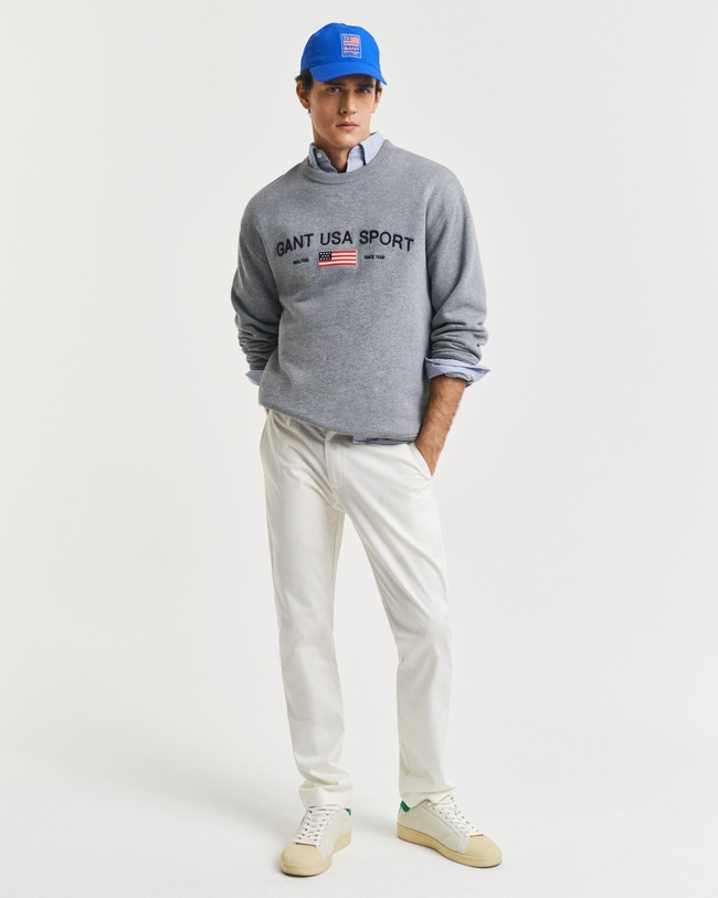  GANT Erkek Krem Slim Fit Pantolon