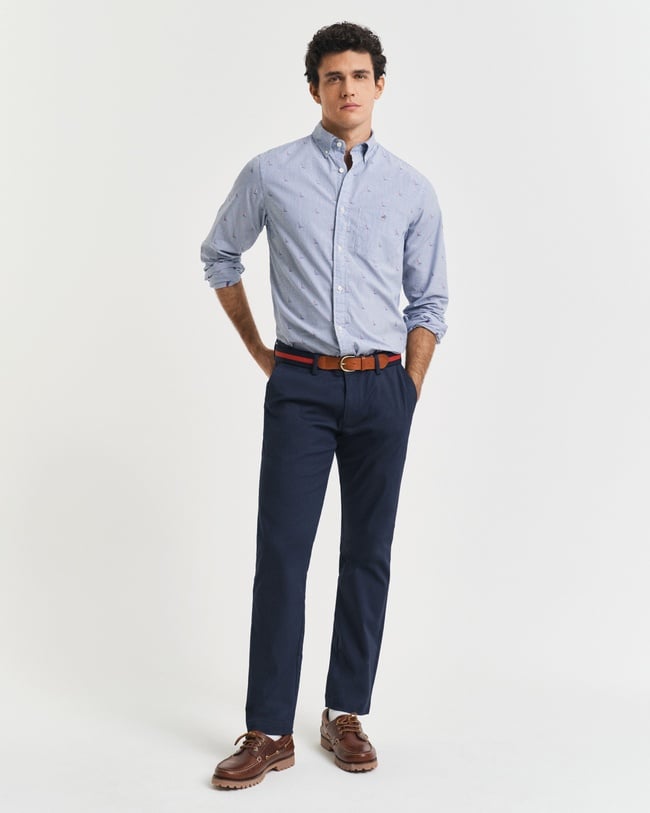  GANT Erkek Lacivert Slim Fit Pantolon