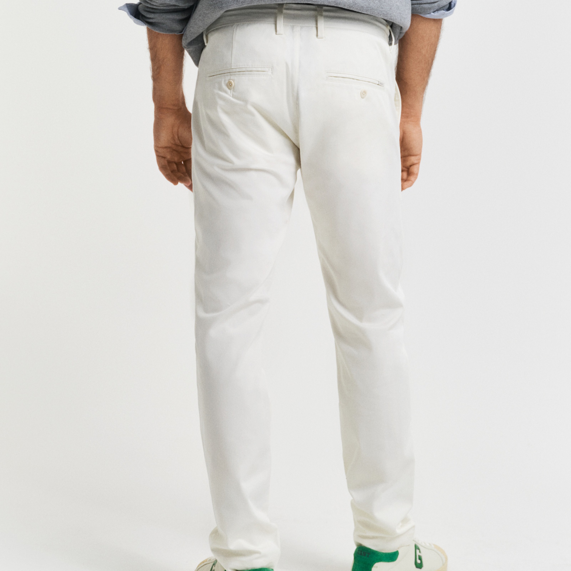 GANT Erkek Krem Slim Fit Pantolon