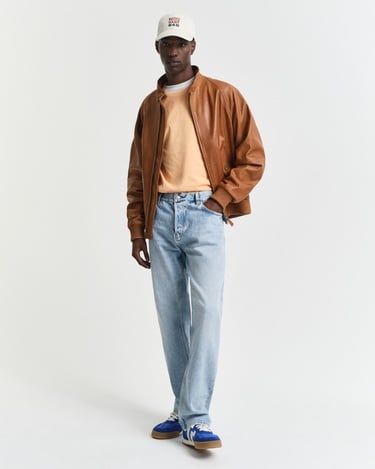  GANT Erkek Turuncu Regular Fit Bisiklet Yaka T-Shirt