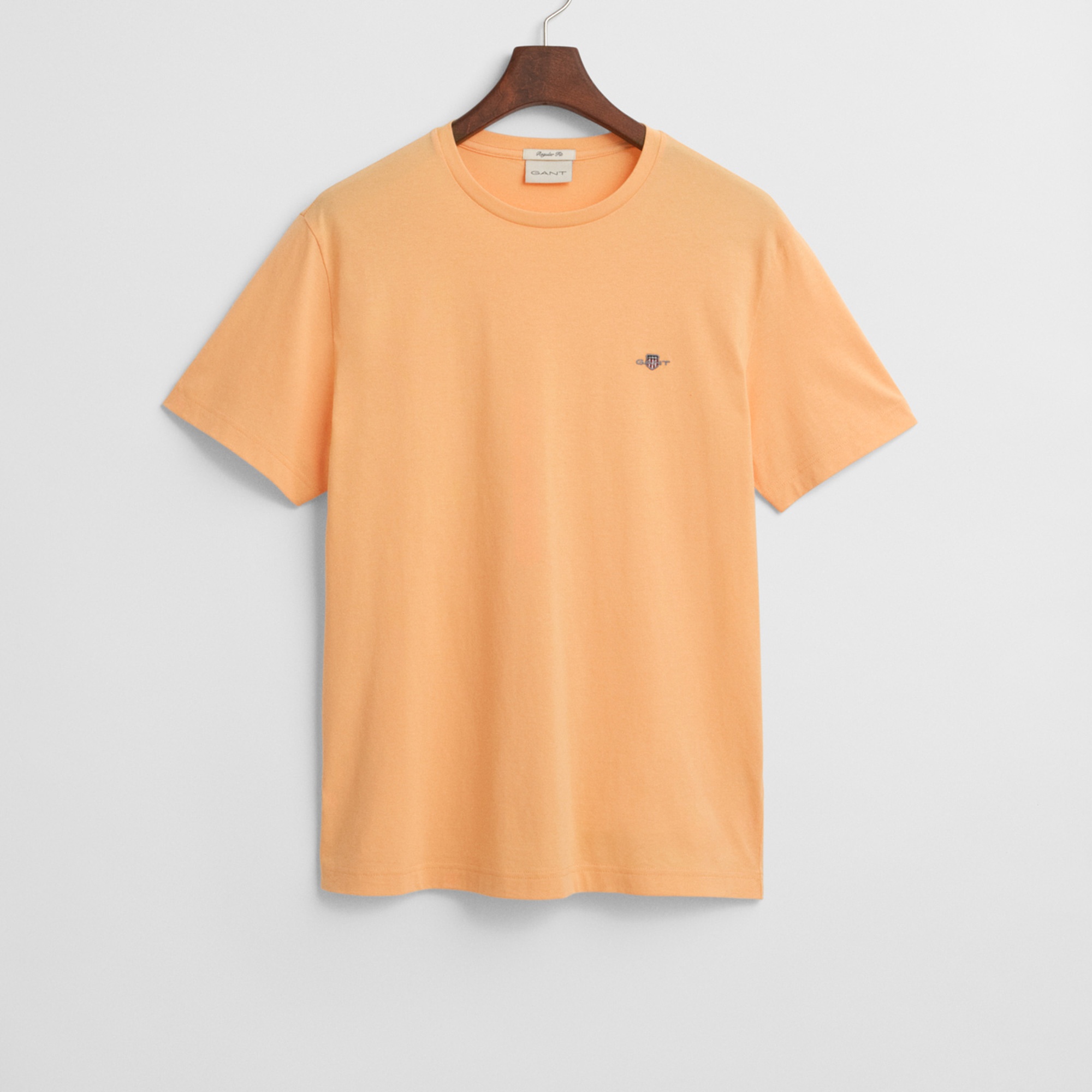 GANT Erkek Turuncu Regular Fit Bisiklet Yaka T-Shirt