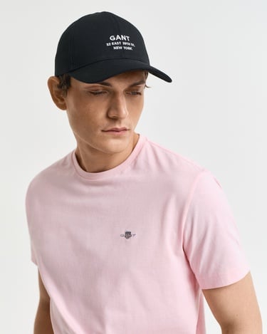  GANT Erkek Pembe Regular Fit Bisiklet Yaka T-Shirt