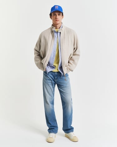  GANT Erkek Sarı Regular Fit Bisiklet Yaka T-Shirt