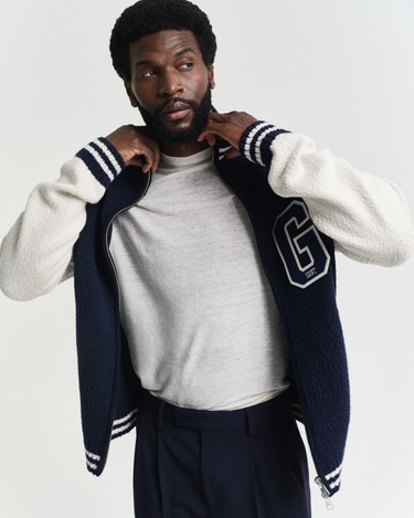  GANT Erkek Krem Regular Fit Bisiklet Yaka T-Shirt