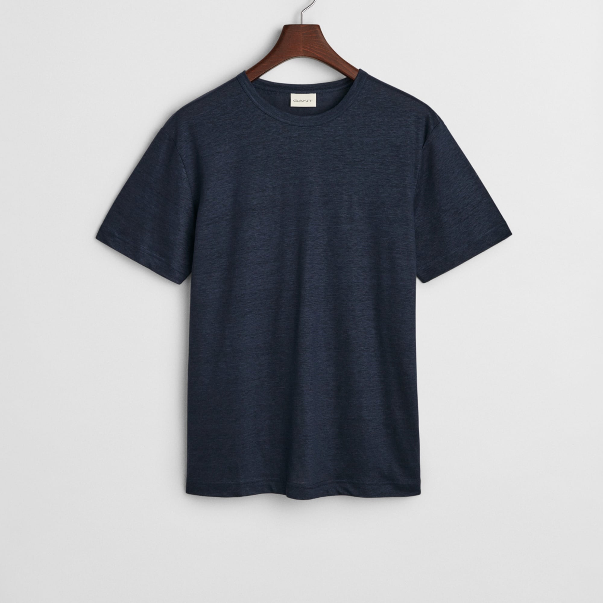 GANT Erkek Lacivert Regular Fit Bisiklet Yaka T-Shirt