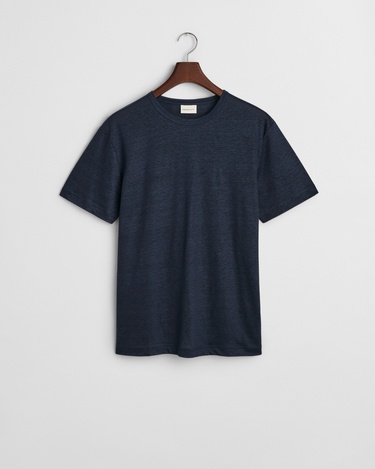  GANT Erkek Lacivert Regular Fit Bisiklet Yaka T-Shirt
