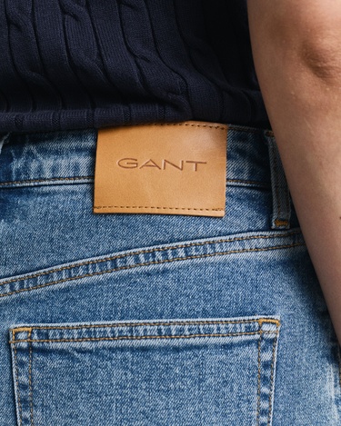  GANT Kadın Mavi Straight Fit Etek