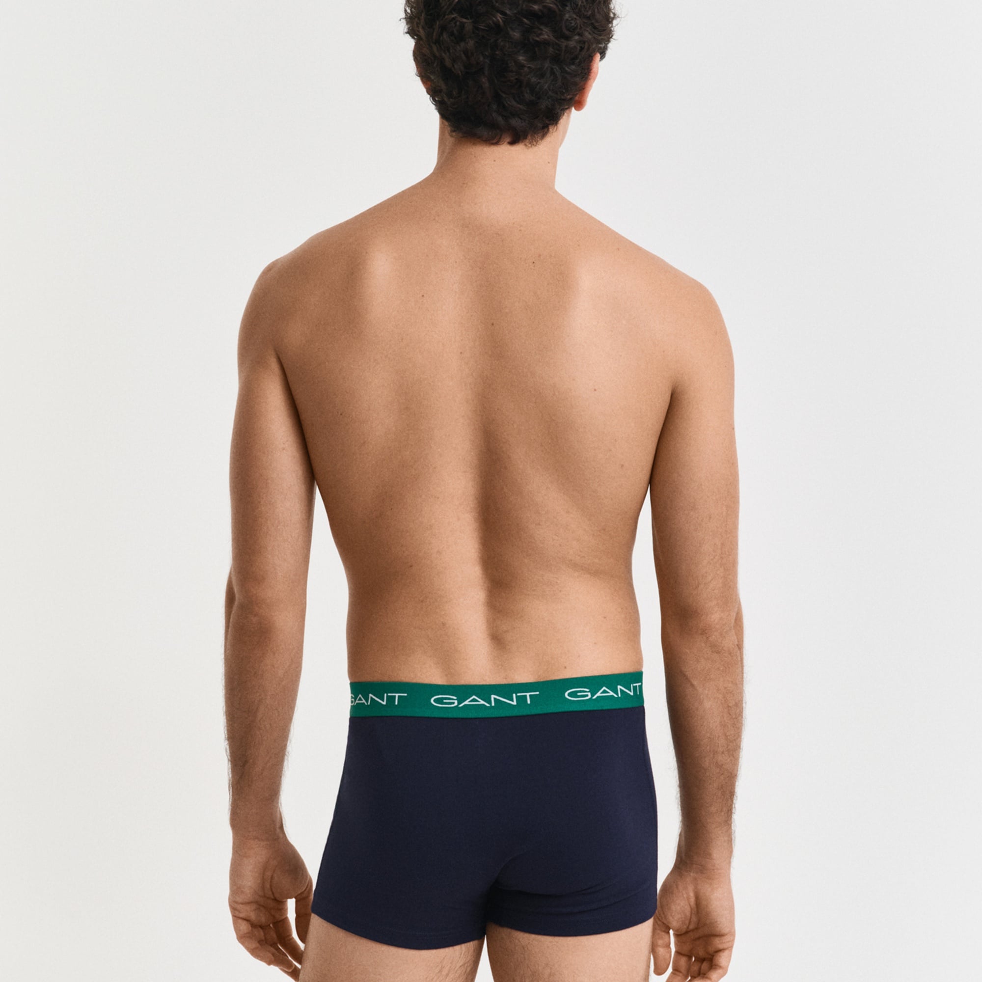 GANT Erkek Yeşil Slim Fit Logolu 3'lü Boxer