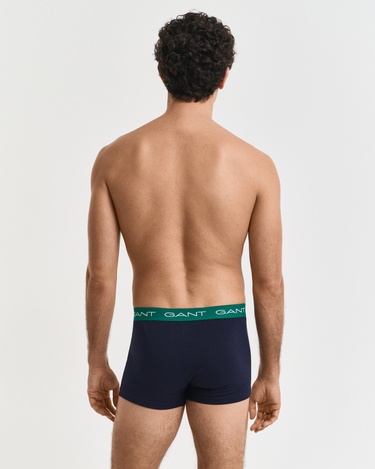 GANT Erkek Yeşil Slim Fit Logolu 3'lü Boxer
