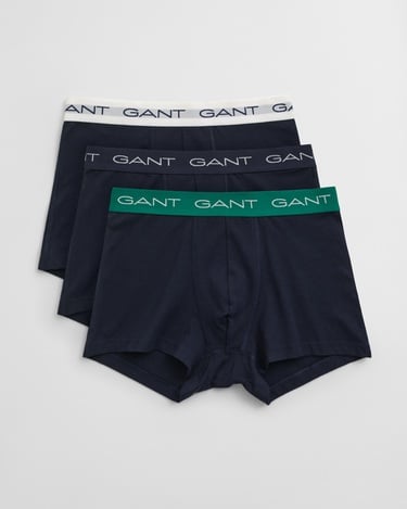  GANT Erkek Yeşil Slim Fit Logolu 3'lü Boxer