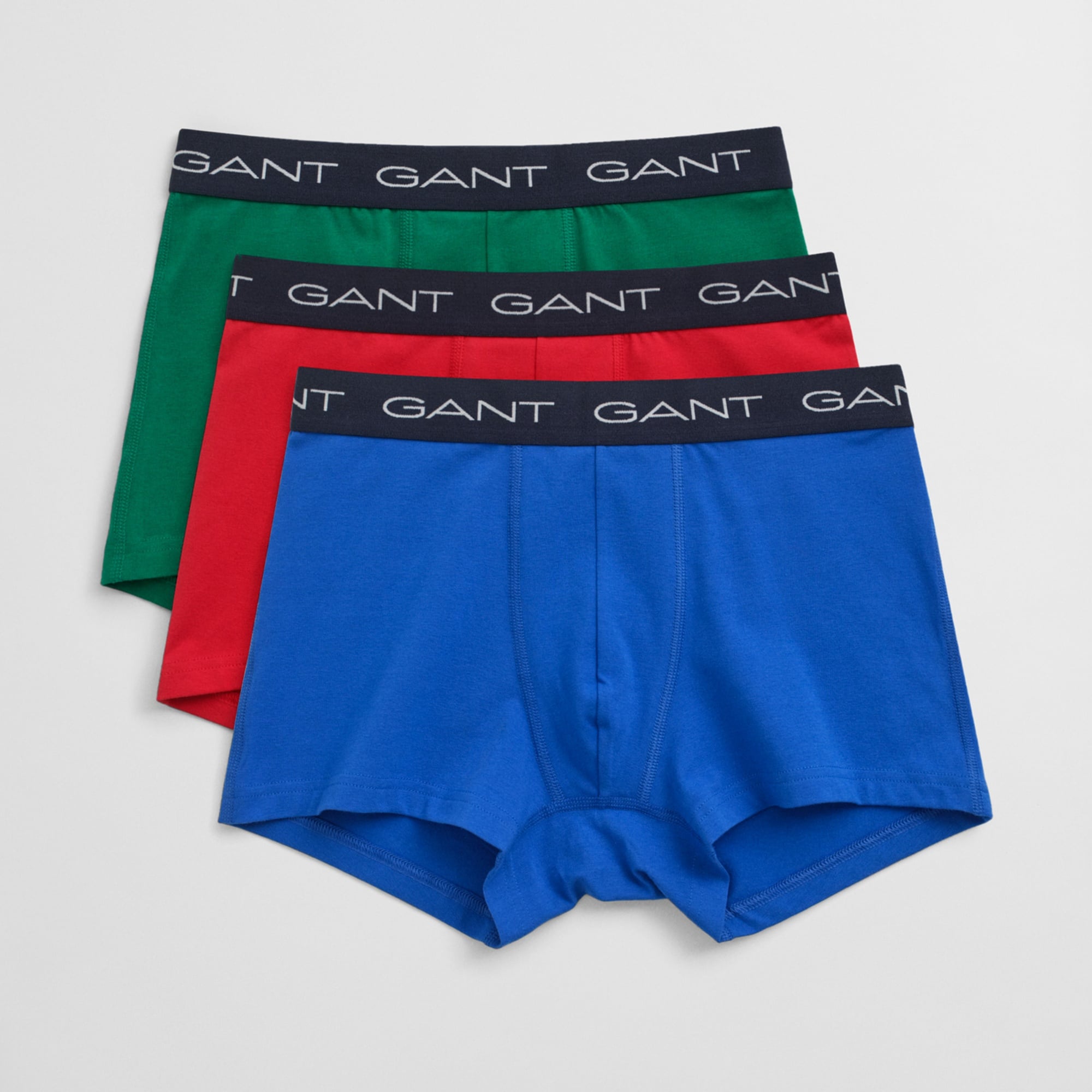 GANT Erkek Lacivert Slim Fit Logolu 3'lü Boxer