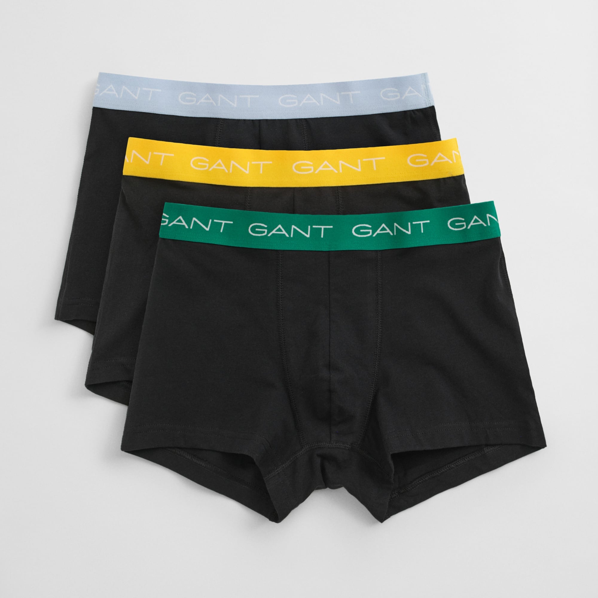GANT Erkek Siyah Slim Fit Logolu 3'lü Boxer