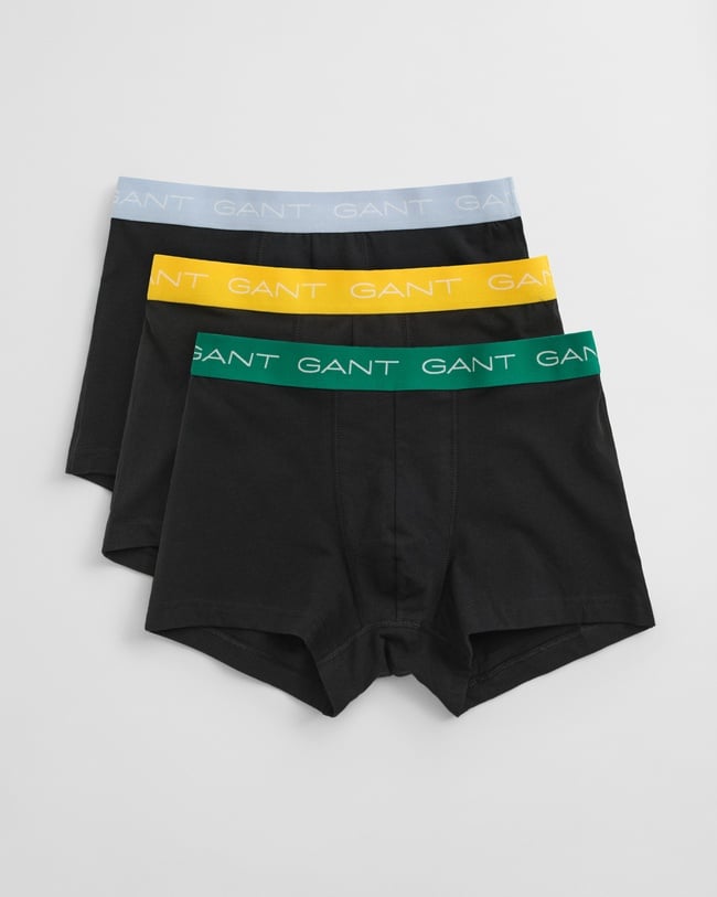  GANT Erkek Siyah Slim Fit Logolu 3'lü Boxer