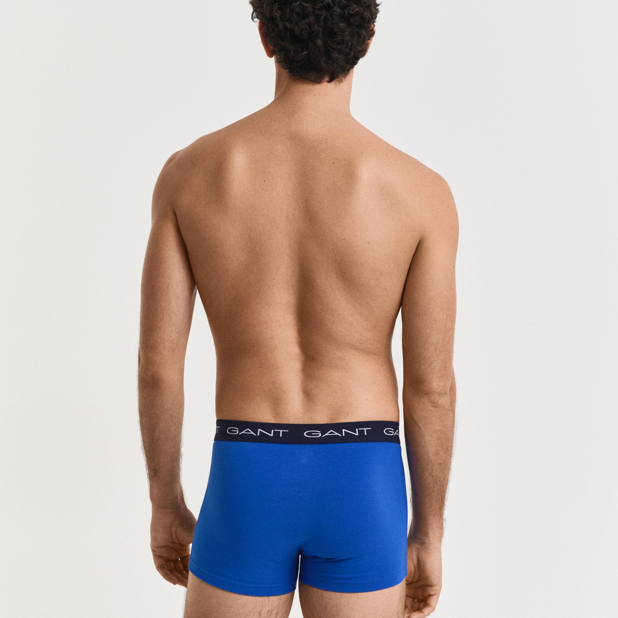 GANT Erkek Lacivert Slim Fit Logolu 3'lü Boxer