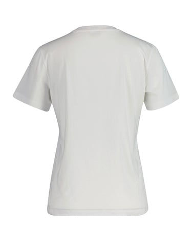  GANT Kadın Beyaz Regular Fit Bisiklet Yaka Logolu T-Shirt