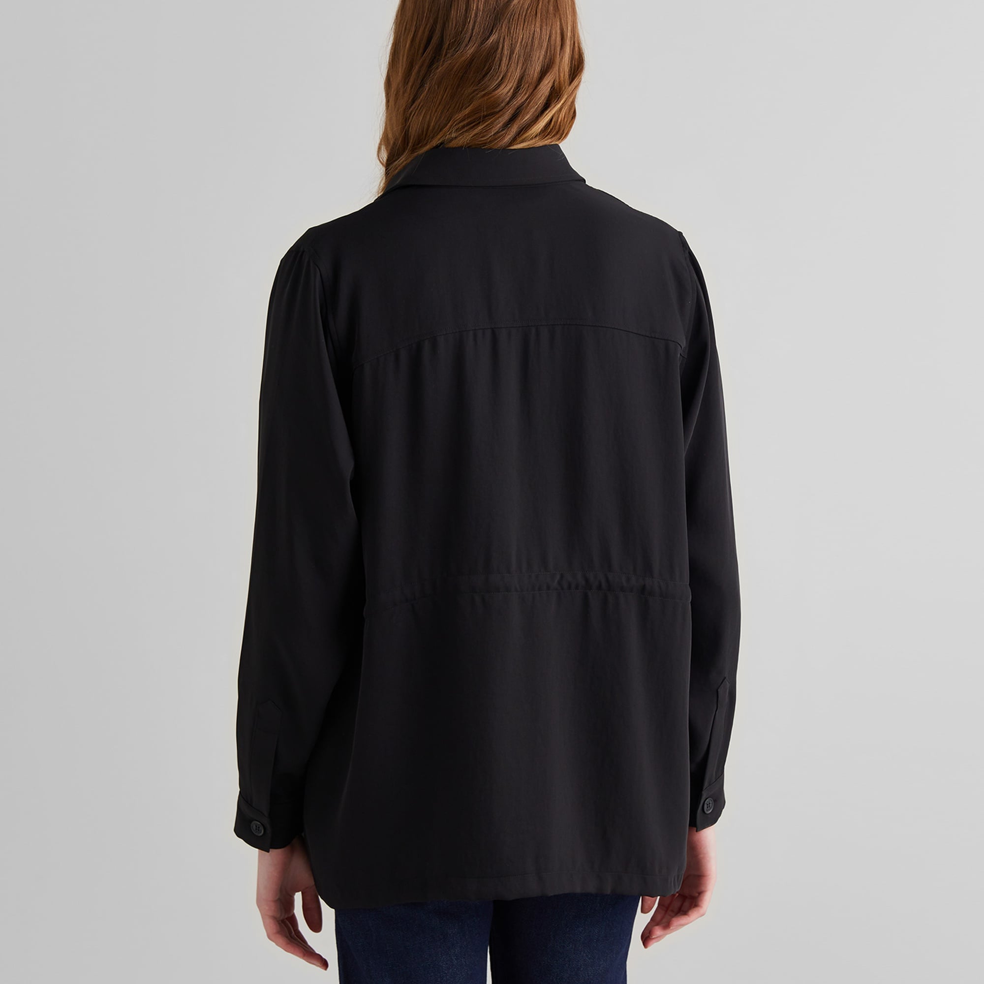 GANT Kadın Siyah Regular Fit Logolu Gömlek