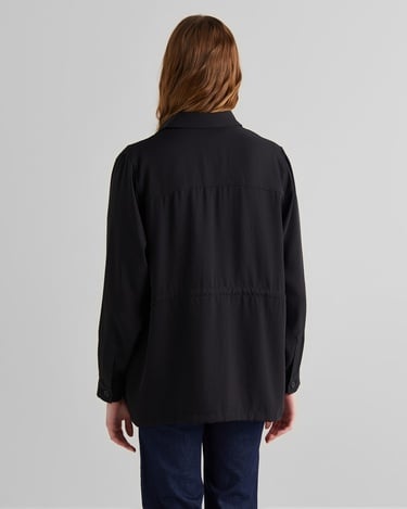  GANT Kadın Siyah Regular Fit Logolu Gömlek