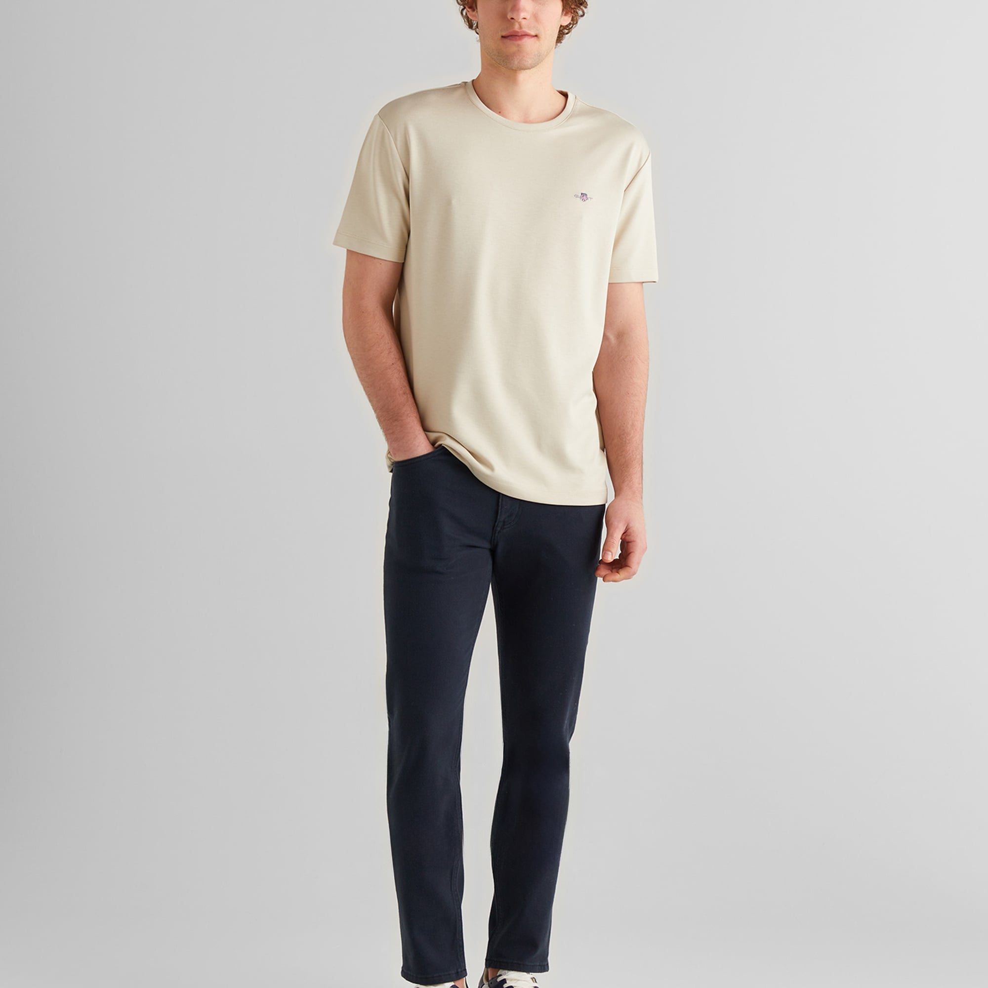GANT Erkek Siyah Slim Fit Pantolon