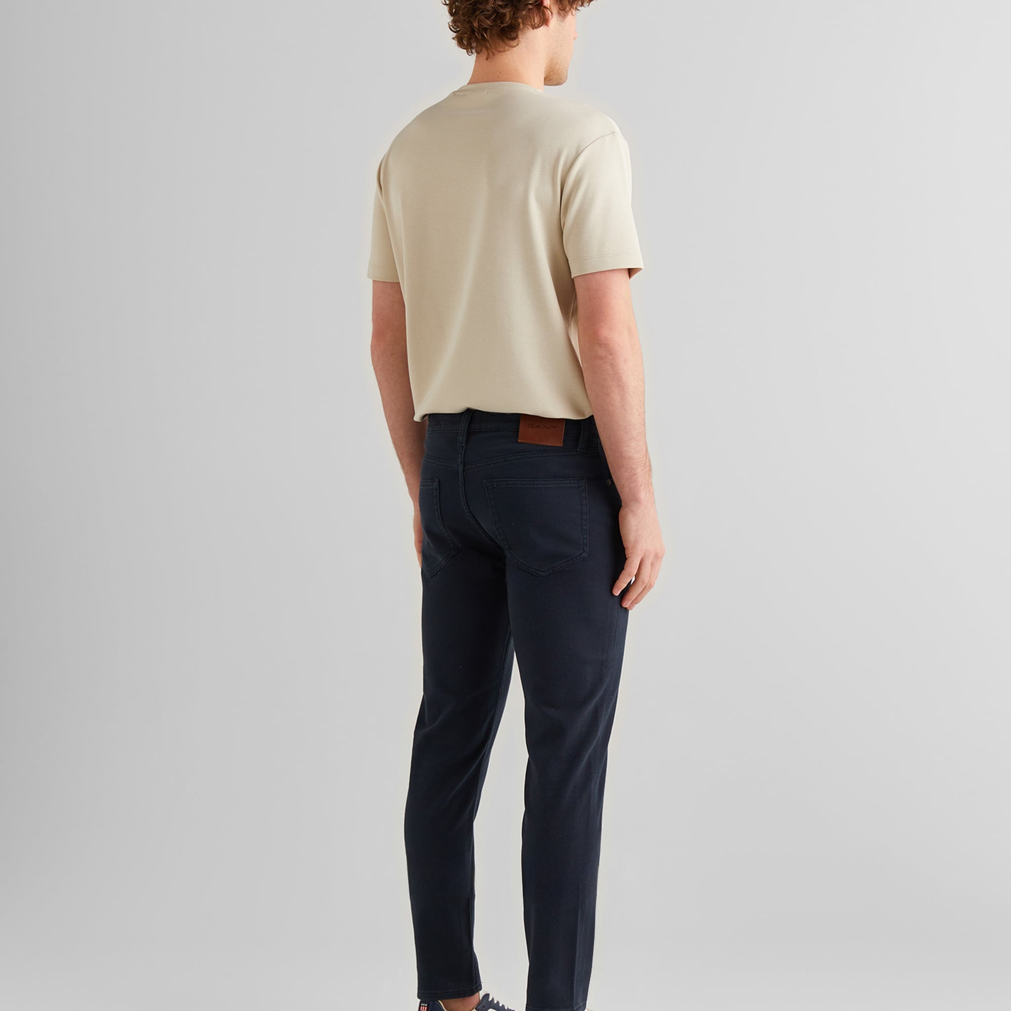 GANT Erkek Siyah Slim Fit Pantolon