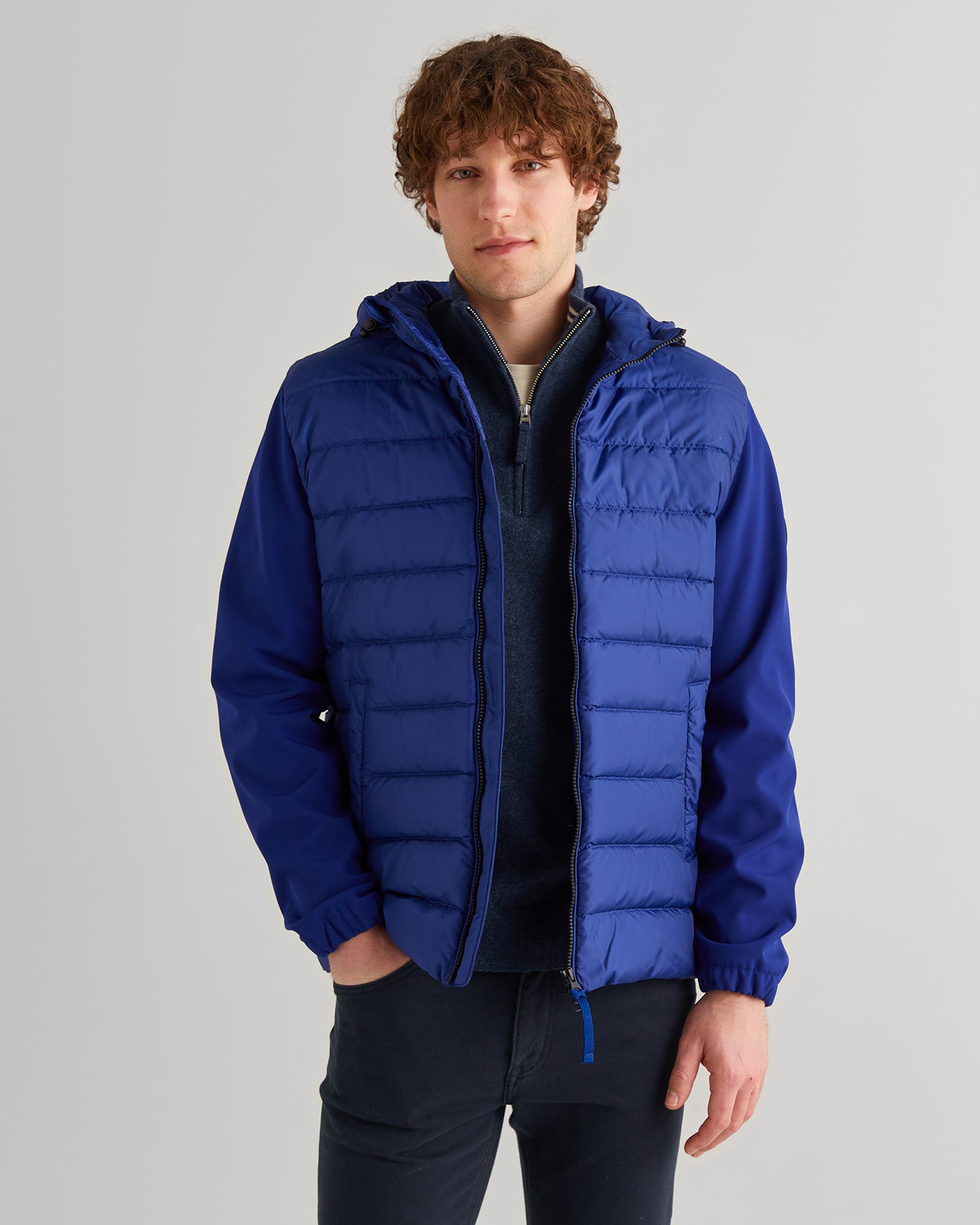  GANT Erkek Lacivert Kapüşonlu Kapitone Mont