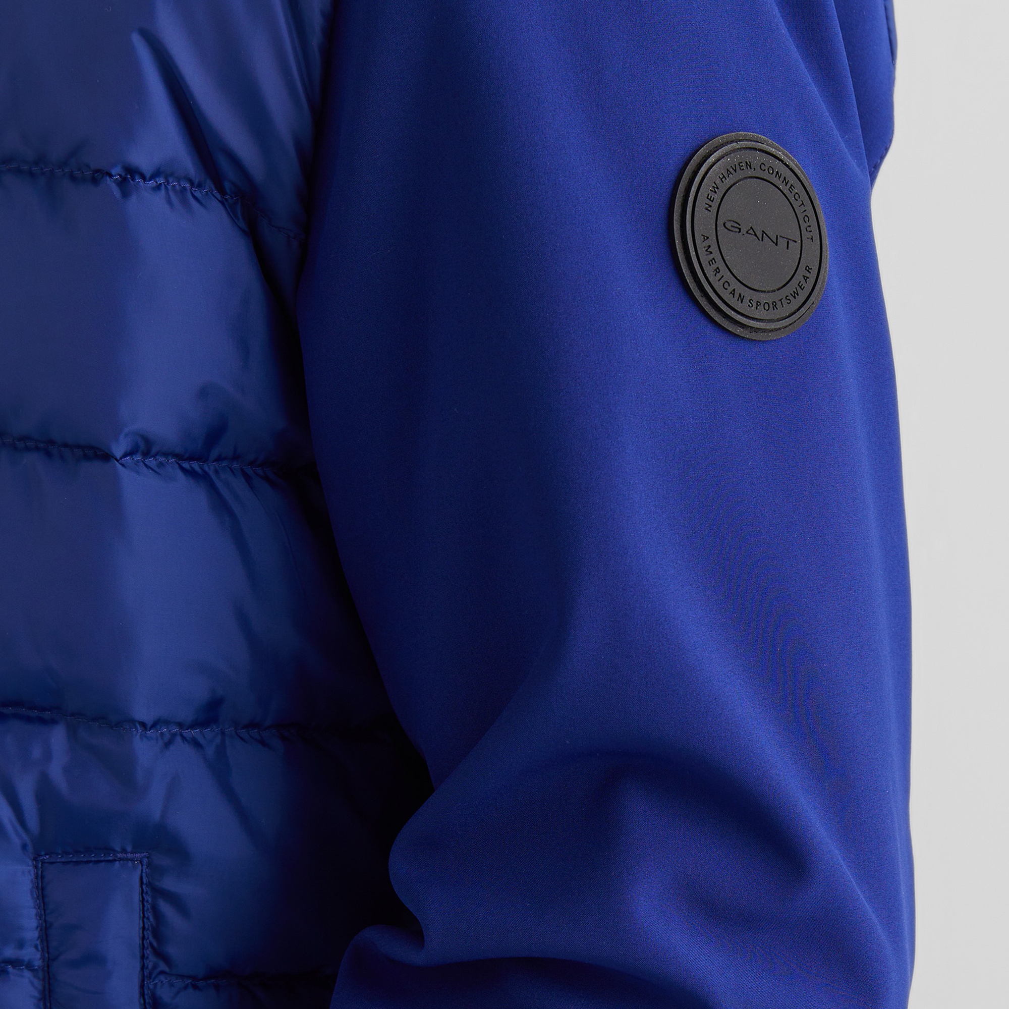 GANT Erkek Lacivert Kapüşonlu Kapitone Mont