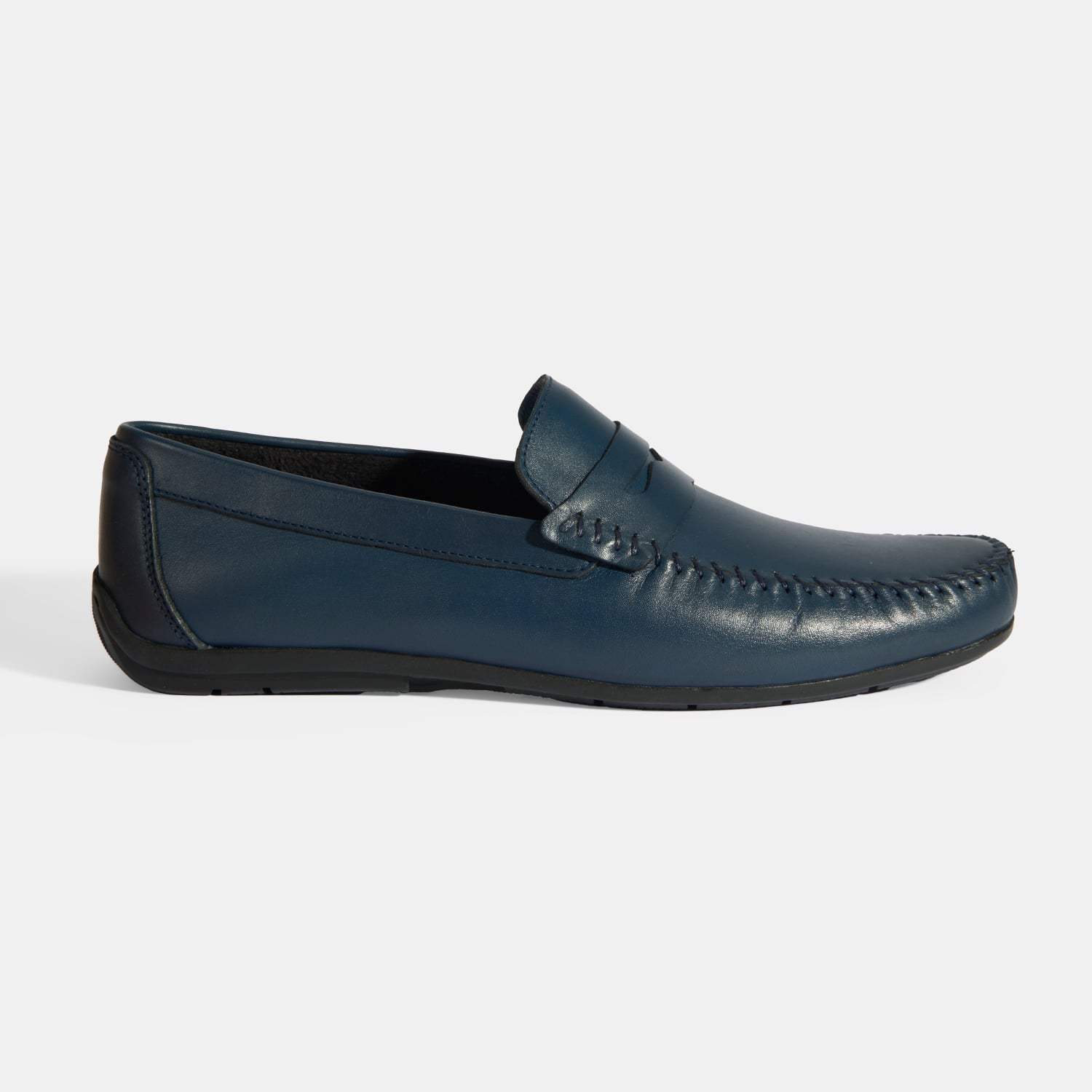 Jovian Lacivert Erkek Deri Slip-On Loafer