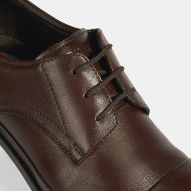  Erkek Kahve DesaComfort Deri Bağcıklı Günlük Ayakkabı