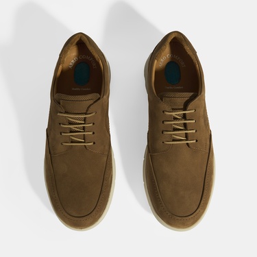  Erkek Taba Nubuk Deri Bağcıklı DesaComfort Günlük Ayakkabı