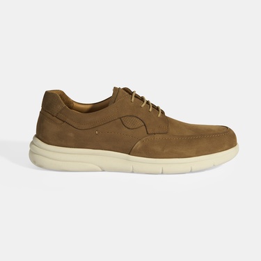  Erkek Taba Nubuk Deri Bağcıklı DesaComfort Günlük Ayakkabı