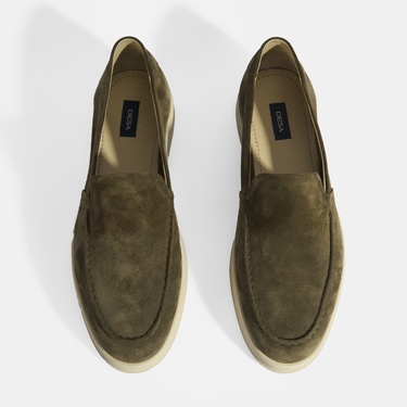 Peraleda Haki Erkek Slip-On Süet Loafer
