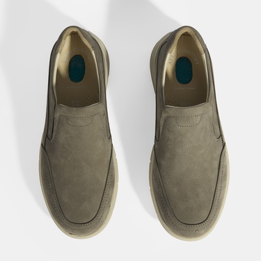  Erkek Bej Slip-On Nubuk Deri DesaComfort Günlük Ayakkabı
