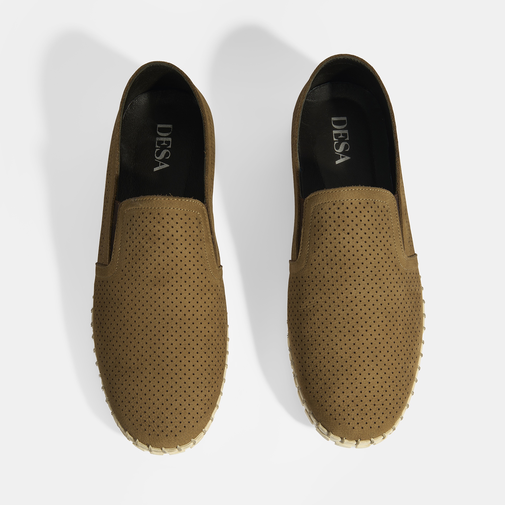 Dislina Kahve Erkek Deri Slip-On Günlük Ayakkabı