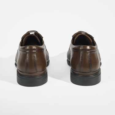  Kahve Erkek Bağcıklı Deri Klasik Ayakkabı