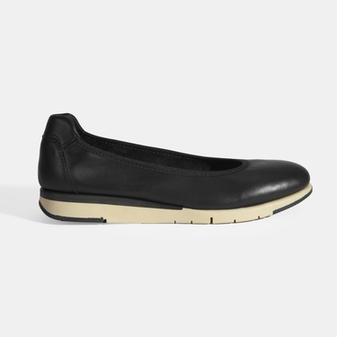  Kadın Siyah Deri DesaComfort Günlük Ayakkabı