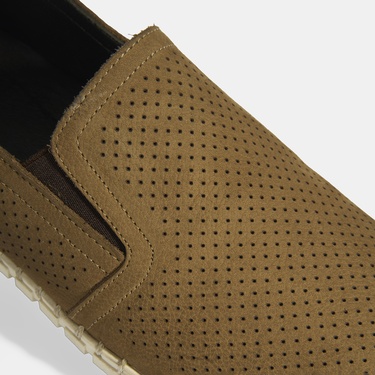  Dislina Kahve Erkek Deri Slip-On Günlük Ayakkabı