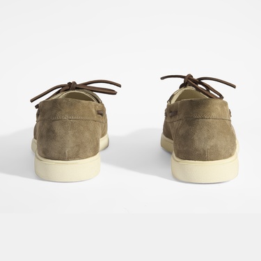  Erkek Vizon Bağcıklı Süet Günlük Ayakkabı