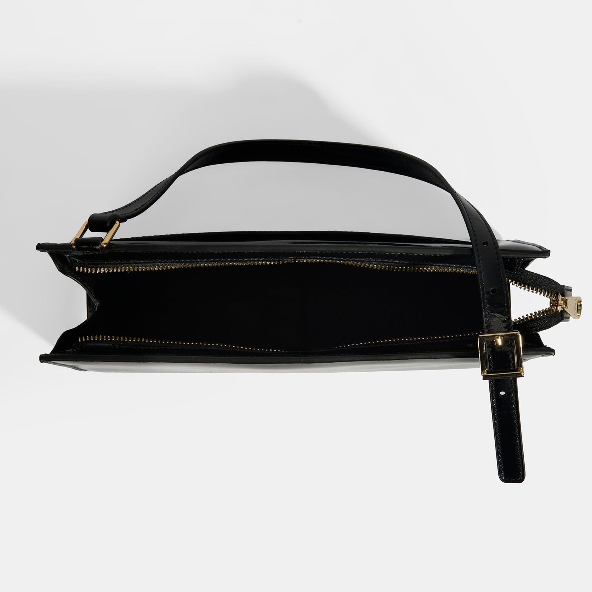 Siyah Kadın Deri Omuz Çantası