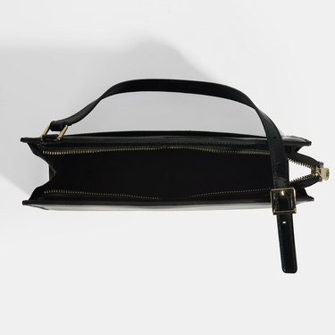  Siyah Kadın Deri Omuz Çantası