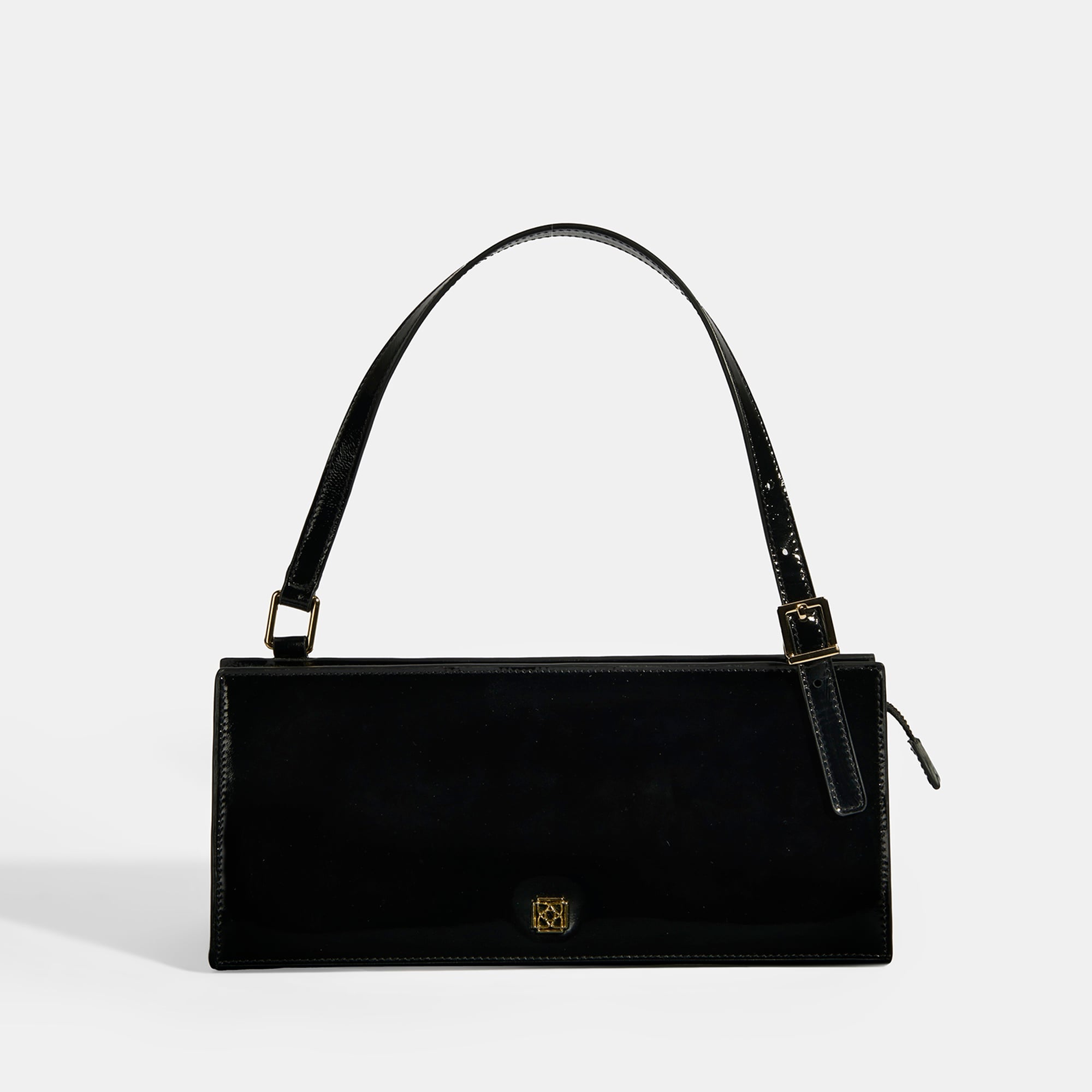 Siyah Kadın Deri Omuz Çantası