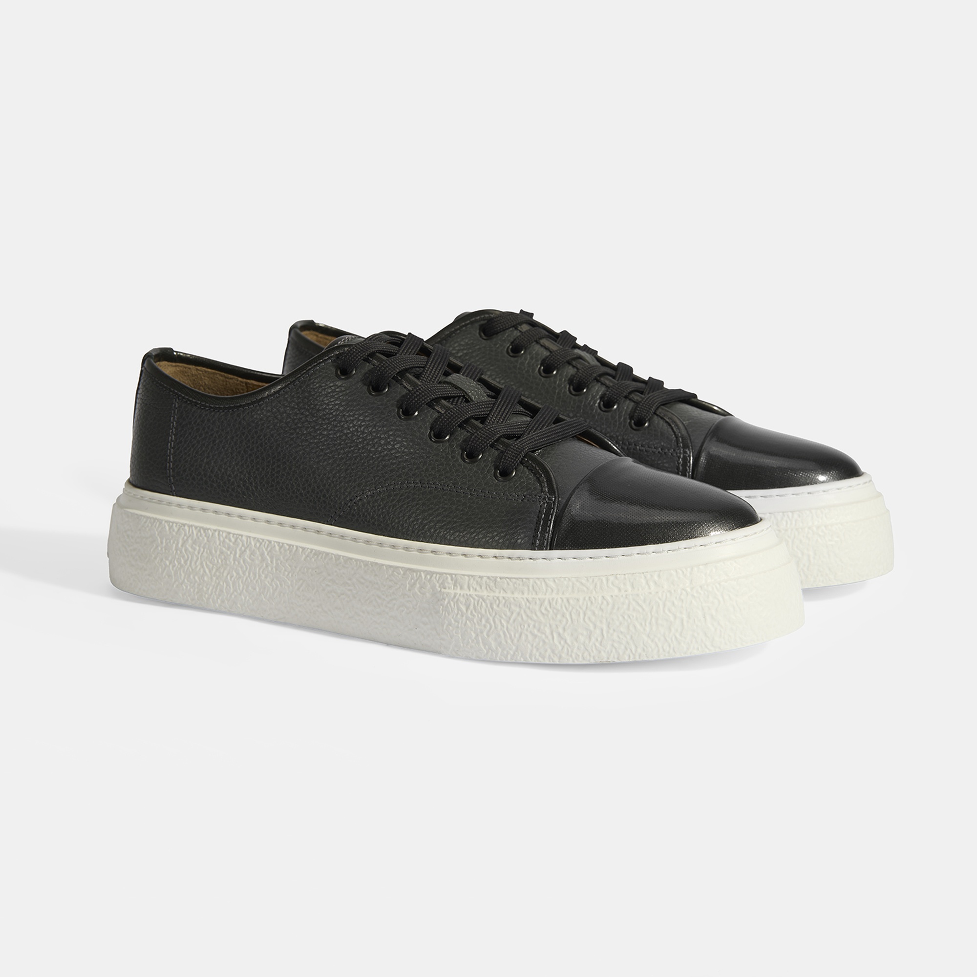 Kalinda Koyu Gri Erkek Deri Bağcıklı Günlük Ayakkabı