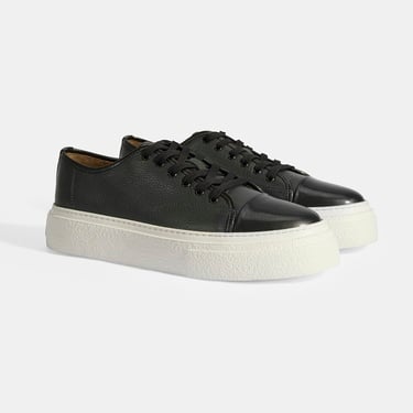  Kalinda Koyu Gri Erkek Deri Bağcıklı Günlük Ayakkabı