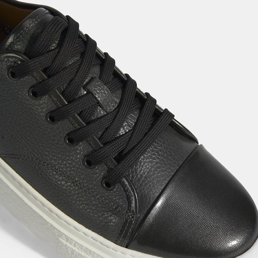  Kalinda Koyu Gri Erkek Deri Bağcıklı Günlük Ayakkabı