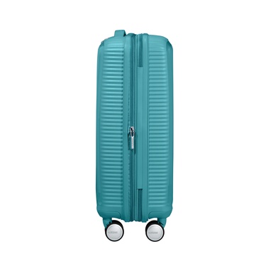  American Tourister Turkuaz Soundbox - 55 cm Kabin Boy Sert Valiz