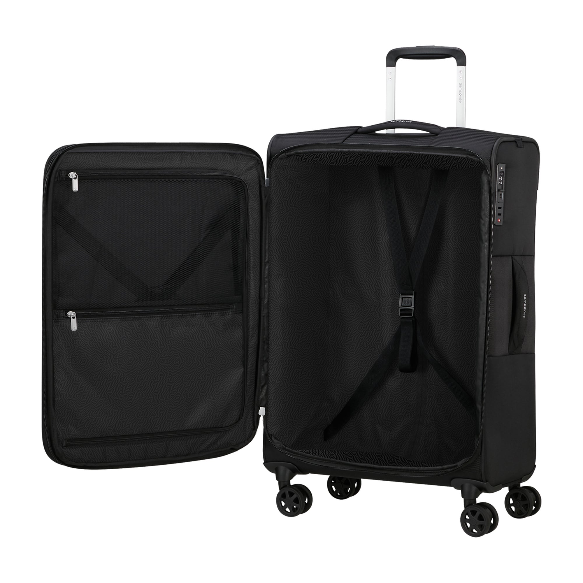 Samsonite Siyah Urbify Spinner Orta Boy Valiz