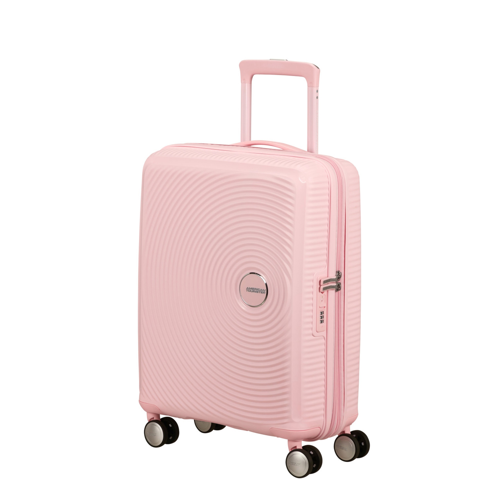 American Tourister Açık Pembe Soundbox - 55 cm Kabin Boy Sert Valiz