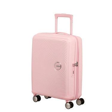  American Tourister Açık Pembe Soundbox - 55 cm Kabin Boy Sert Valiz