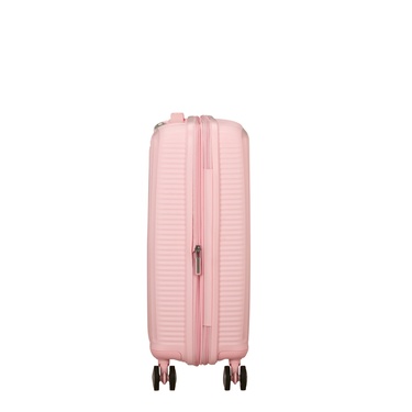  American Tourister Açık Pembe Soundbox - 55 cm Kabin Boy Sert Valiz