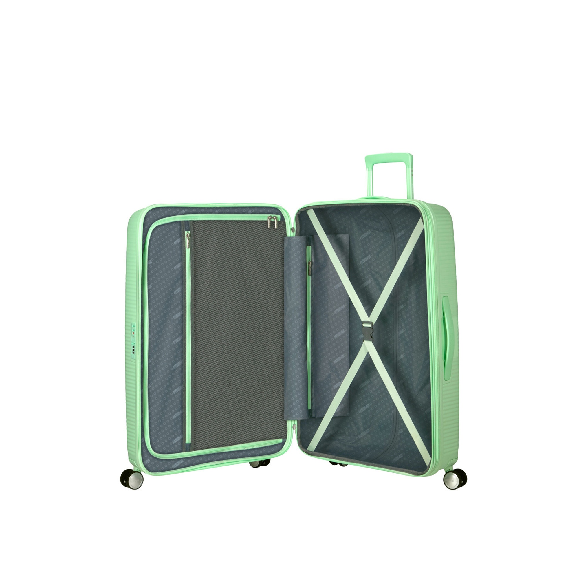 American Tourister Yeşil Soundbox-Spinner Büyük Boy Valiz