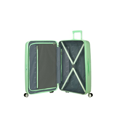  American Tourister Yeşil Soundbox-Spinner Büyük Boy Valiz
