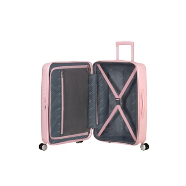  American Tourister Açık Pembe Soundbox - 67 cm Orta Boy Sert Valiz